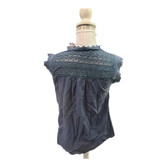 KY Creations Blue Blouse Size 2 NWT - Picture 3 of 4